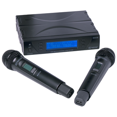 Microfono Krieg Inalambrico 2 Mano Uhf, K-8038